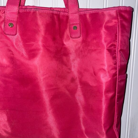 Y2K Victoria's Secret, Hot Pink Waxed Canvas Tote Bag - Picture 5 of 8